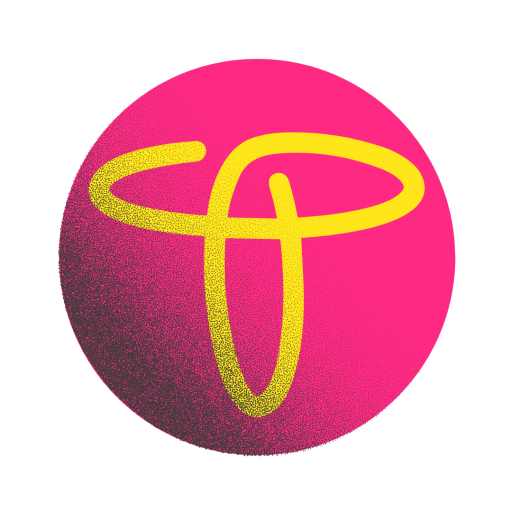 The logo for TECHEOT solution L L P features a round vibrant shade background. The left side of the background has a textured area transitioning to a dark shade. A bright shade abstract shape, forming a continuous loop, sits in the center of the circle. This visual mark represents TECHEOT solution LLP