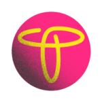 The logo for TECHEOT solution L L P features a round vibrant shade background. The left side of the background has a textured area transitioning to a dark shade. A bright shade abstract shape, forming a continuous loop, sits in the center of the circle. This visual mark represents TECHEOT solution LLP